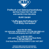 Gebrauchsanleitumg Prüfbuch Auffanggurte Haltegurte